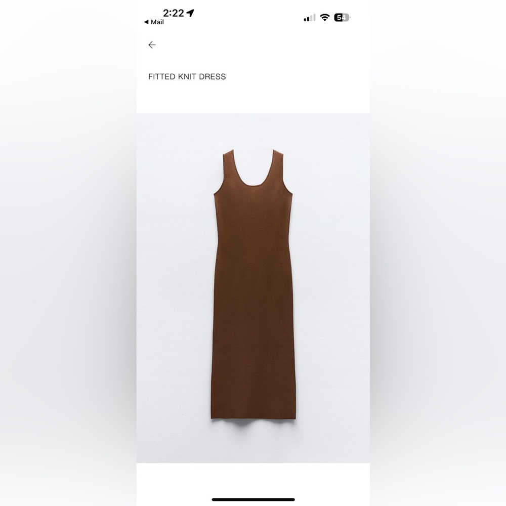 NWT Zara Fitted Knit Dress
